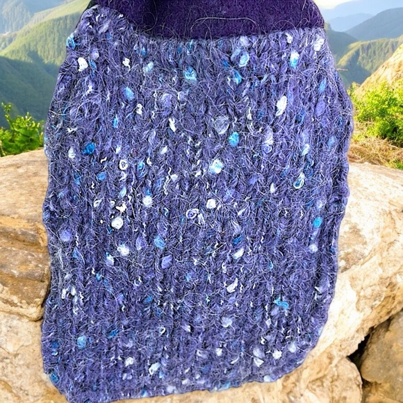 New Minfly Creations Purple Pocketed Scarf - Picture 13 of 16